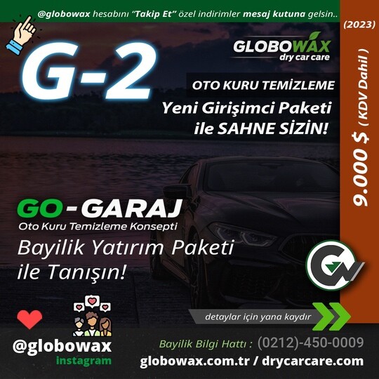 2023 G 2 PAKET GIRIS GLOBOWAX DRY CAR CARE 9000 540 1 dry car care